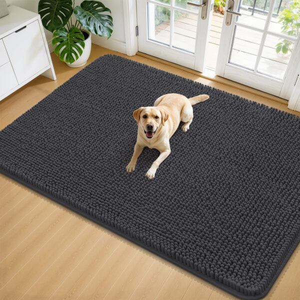 Arotive Dog Door Mat for Muddy Paws, Ultra Absorbent Dirt Mud Doormat